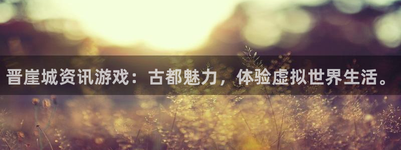 极悦娱乐平台登陆：晋崖城资讯游戏：古都魅力，体验虚拟世界生活