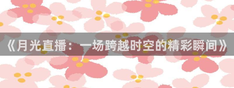 360雨燕直播体育：《月光直播：一场跨越时空的精彩瞬间》